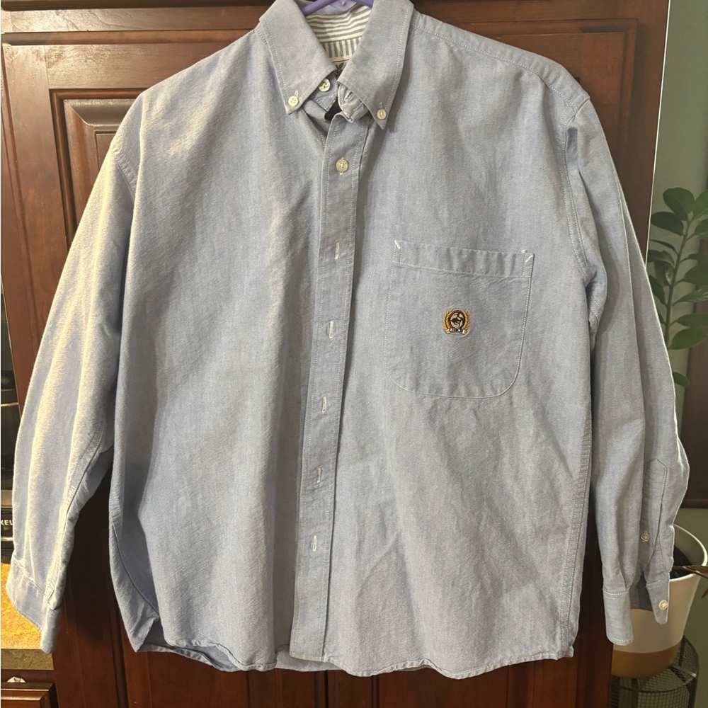 Men's Blue Button-Down Shirt